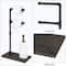 Black Commercial Toilet Paper Holder with Shelf